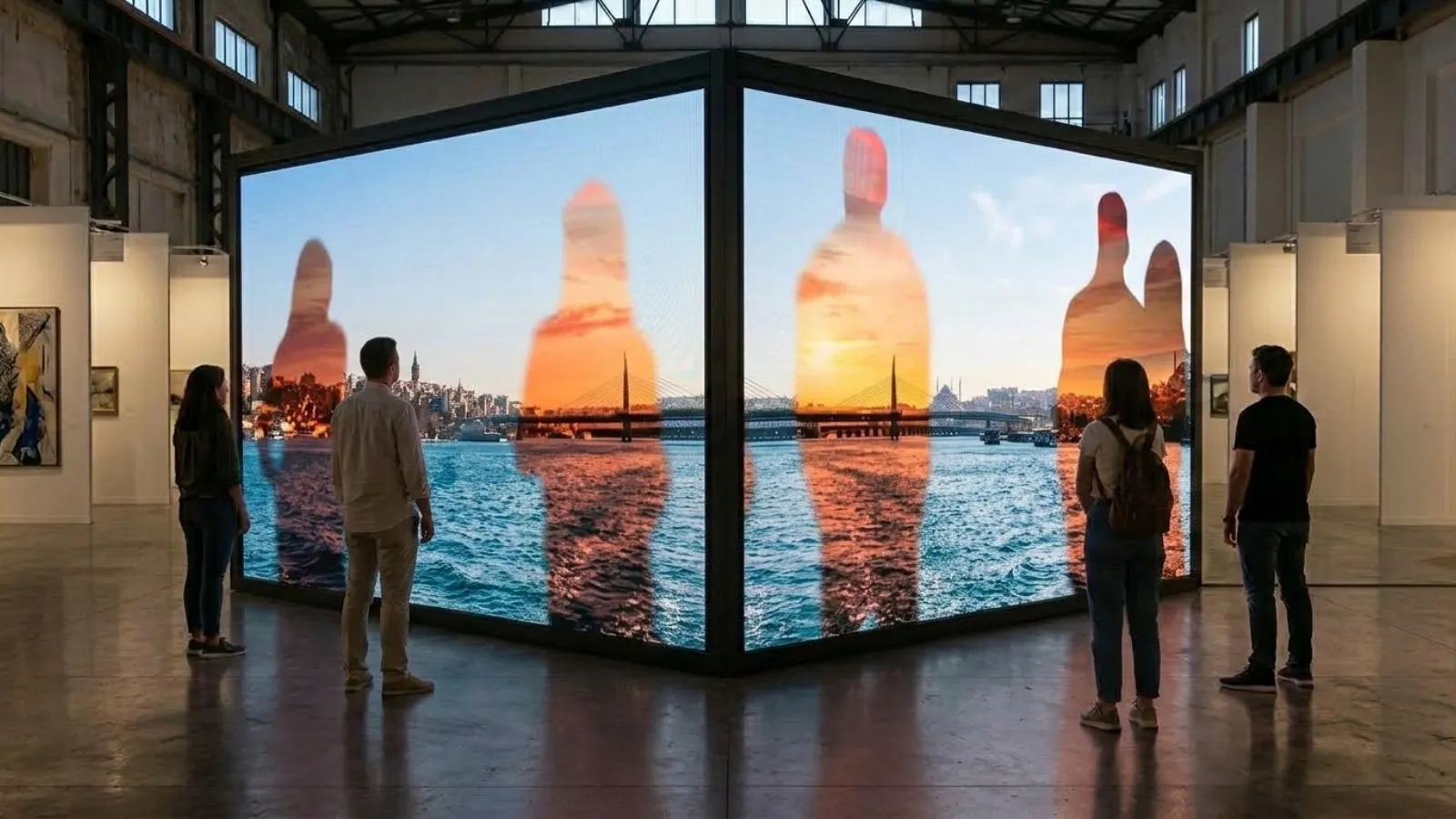 Balkan Karışman'ın Seyir enstalasyonu Contemporary Istanbul'da