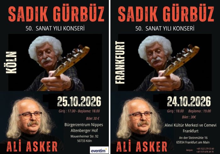 Sadık Gürbüz Sanat Yaşamındaki Yarım Asırlık Serüvenini Almanya'da Kutluyor